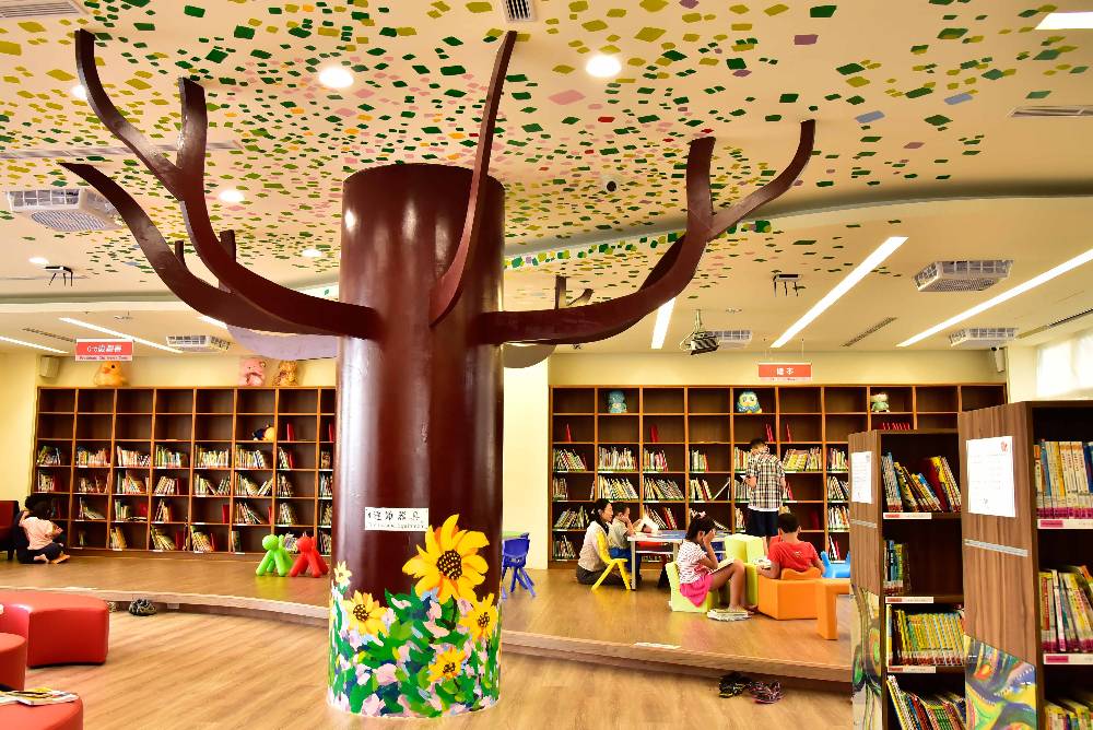 北區分館兒童室打造閱讀森林