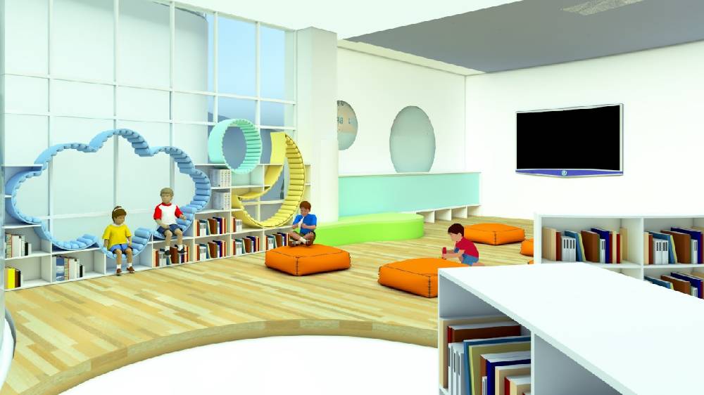 興安圖書館整修後提供兒童專屬的閱覽空間