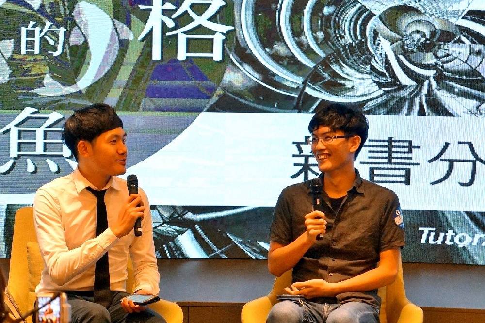 身為臺中人的入圍者宋杰(左)相當期待本次與推理迷們見面交流創作心得與互動